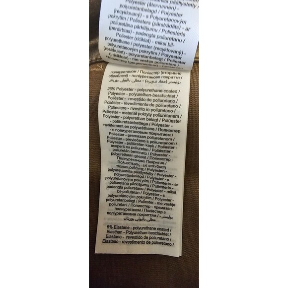 Vero Moda Metal Pants Bronze Sz L/32, vegan leather - Picture 5 of 5